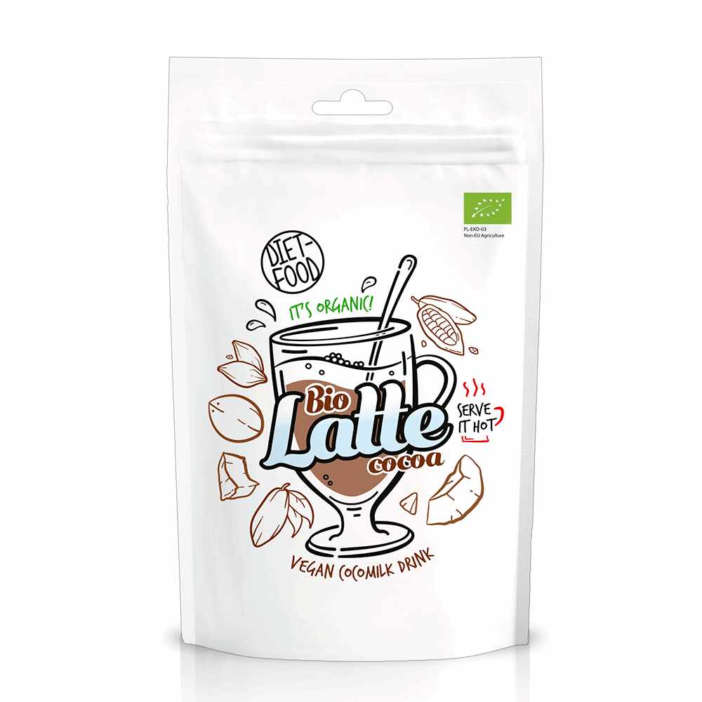 Cacao Latte, eco-bio, 200g - Diet Food
