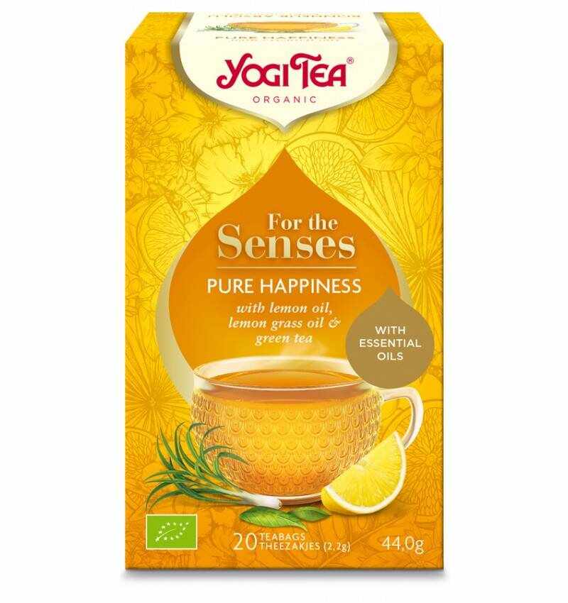 Ceai ECO-BIO pentru simturi, Fericire pura - 44g - Yogi Tea