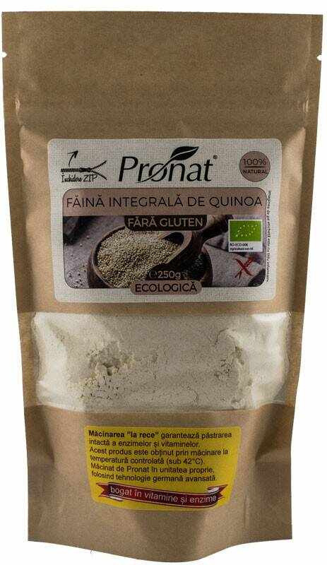 Faina integrala eco-bio de Quinoa, 250g, Pronat