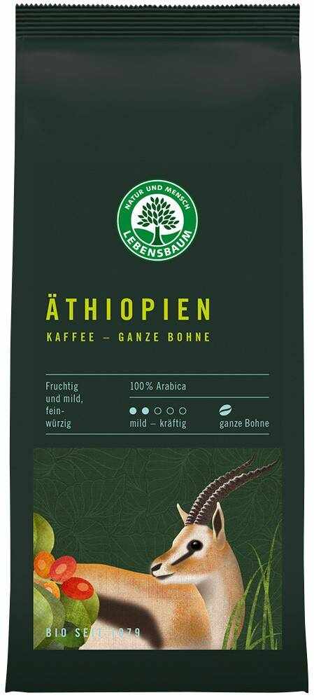 Cafea Boabe Etiopia, 100% Arabica, Eco-bio, 250g - LEBENSBAUM