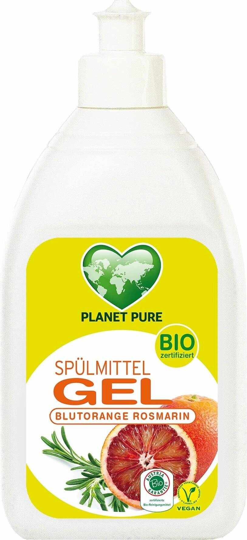 Detergent gel pentru vase - portocale rosii, eco-bio 500ml Planet Pure