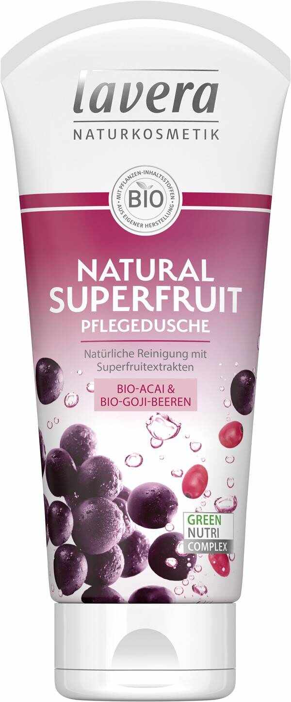 Gel de dus Natural Superfruit eco-bio, 200ml LAVERA