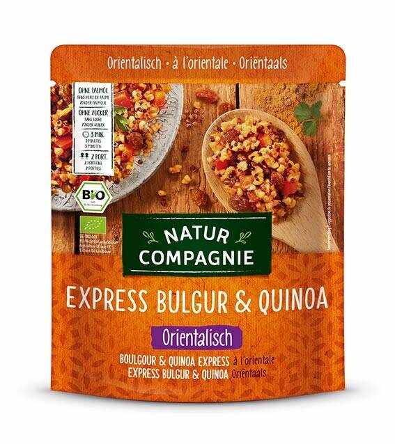 Mancare de bulgur si quinoa in stil oriental, Express, eco-bio 250 g Natur Compagnie