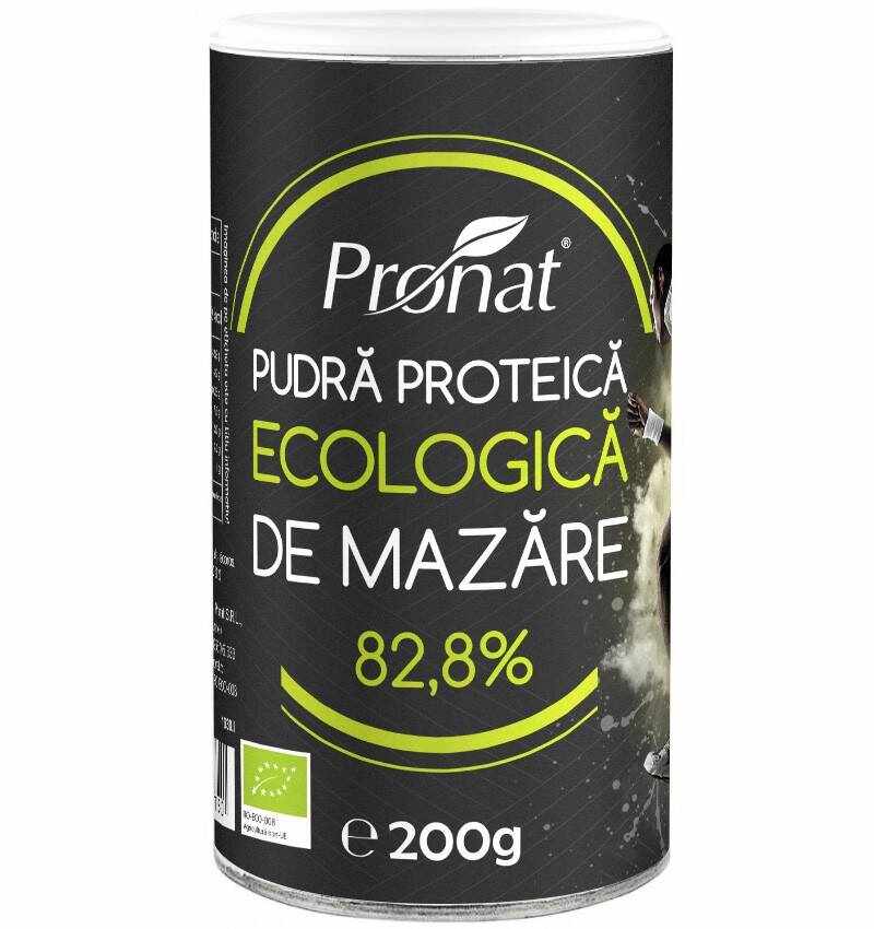 Pudra proteica eco-bio de mazare, 200g, Pronat