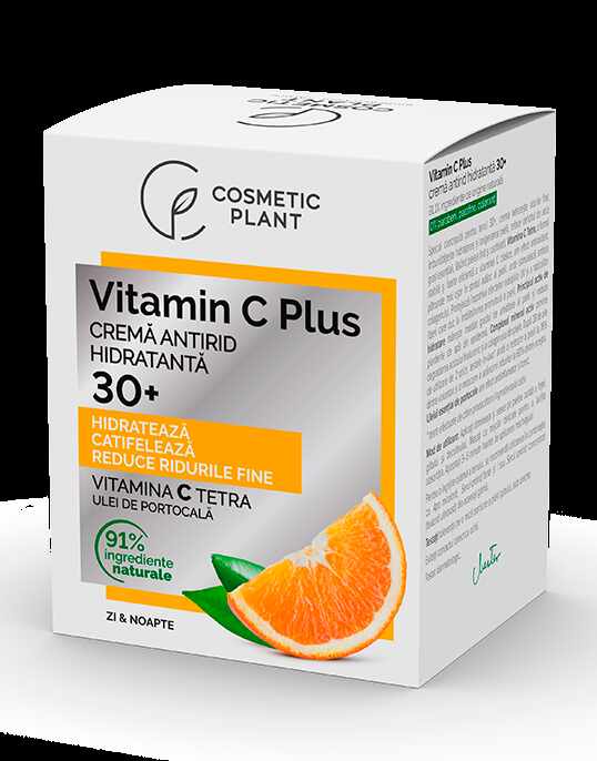 Crema antirid hidratanta 30+ Vitamin C Plus, 50ml - Cosmetic Plant