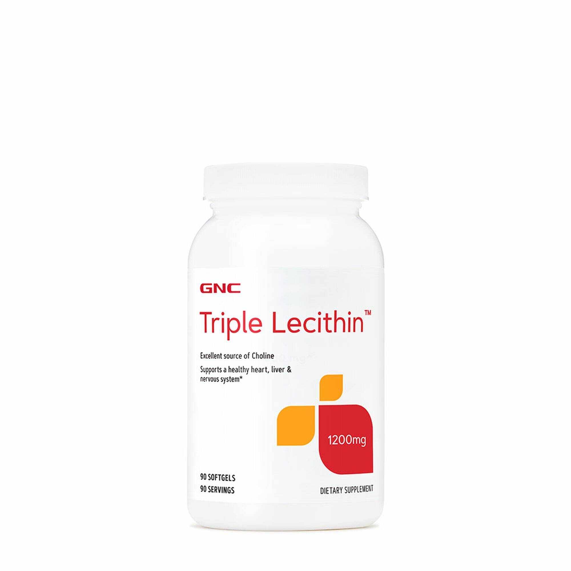 Lecitina Tripla, 1200 Mg, 90 Capsule - GNC