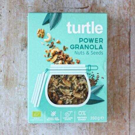 Power Granola cu nuci si seminte fara gluten eco-bio, 350g - Turtle
