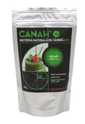 Pudra proteica de canepa, eco-bio, 300g - Canah