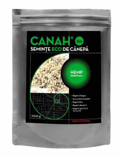 Seminte de canepa, eco-bio, 1000g - Canah