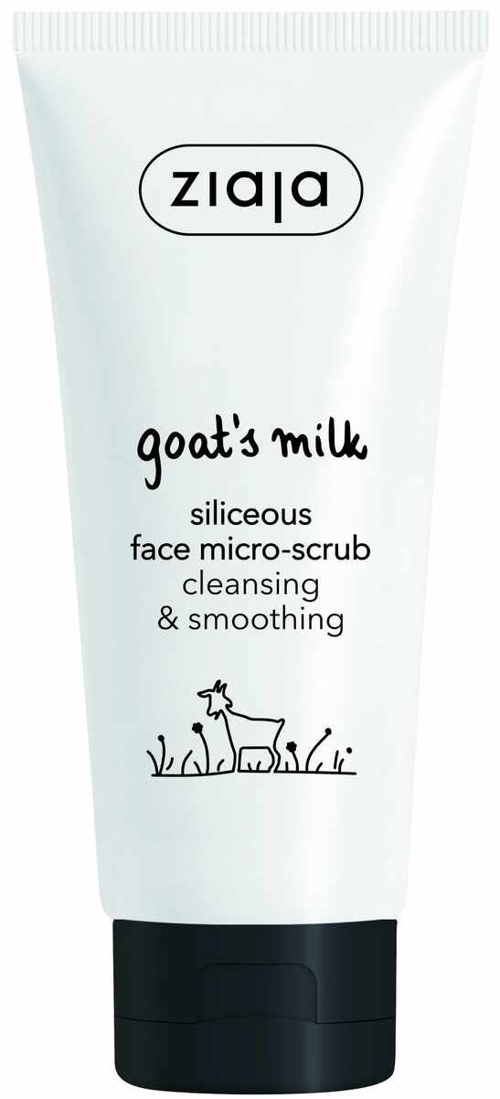 Scrub microcristalin cu siliciu pentru fata, Goat`s Milk, 75ml, - Ziaja