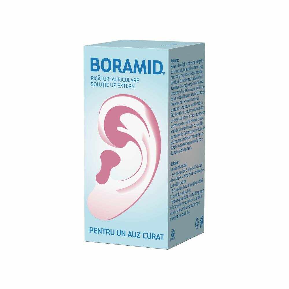 Boramid picaturi auriculare, solutie pentru uz extern, 10ml - Biofarm