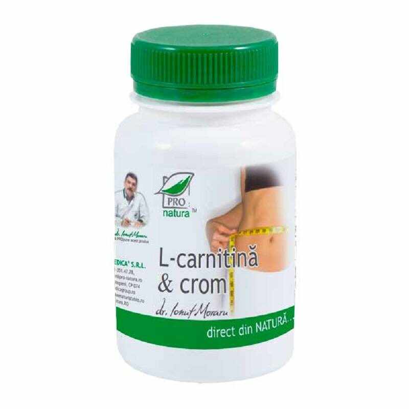 L-Carnitina si Crom, 60cps - MEDICA