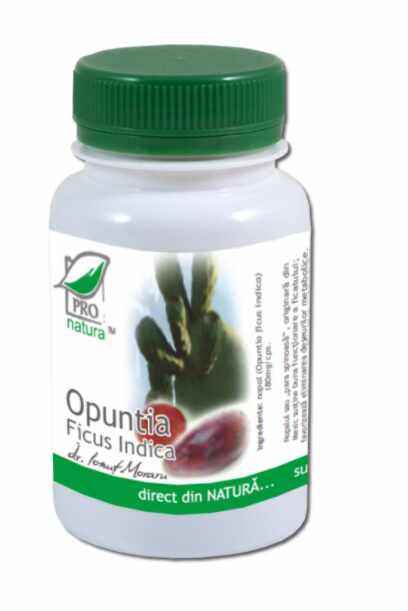 Opuntia Ficus Indica, 200cps, 60cps si 30cps - MEDICA 200 capsule