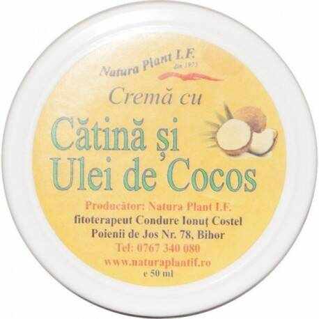 Crema cu catina si ulei cocos, 50ml - Natura Plant Poieni