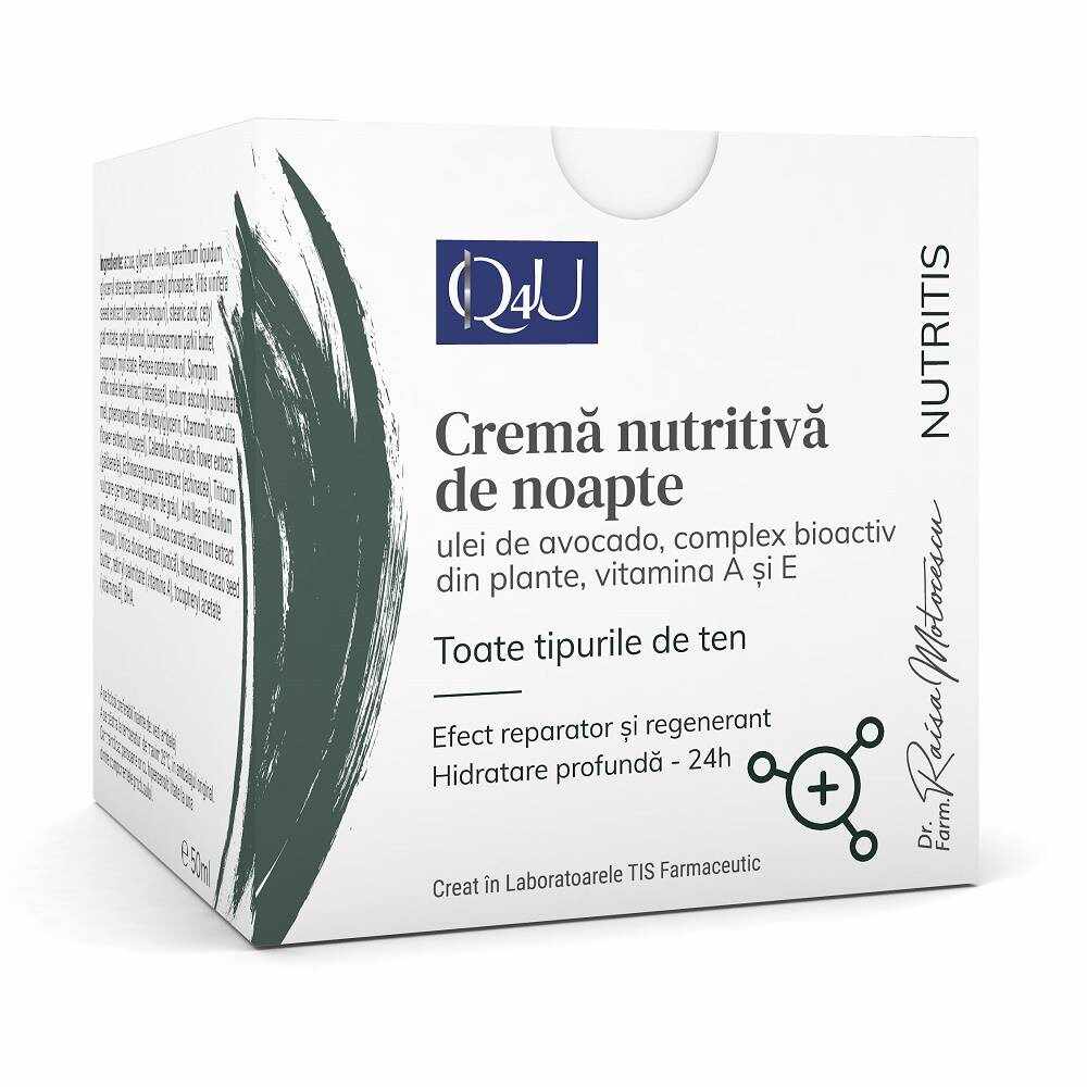 Crema nutritiva pentru noapte Nutritis Q4U, 50ml - Tis Farmaceutic