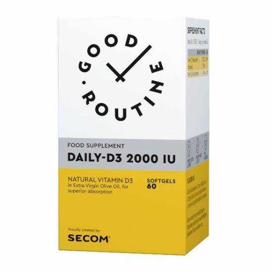 DAILY-D3 Vitamina D3 2000UI 60cps - Good Routine - Secom