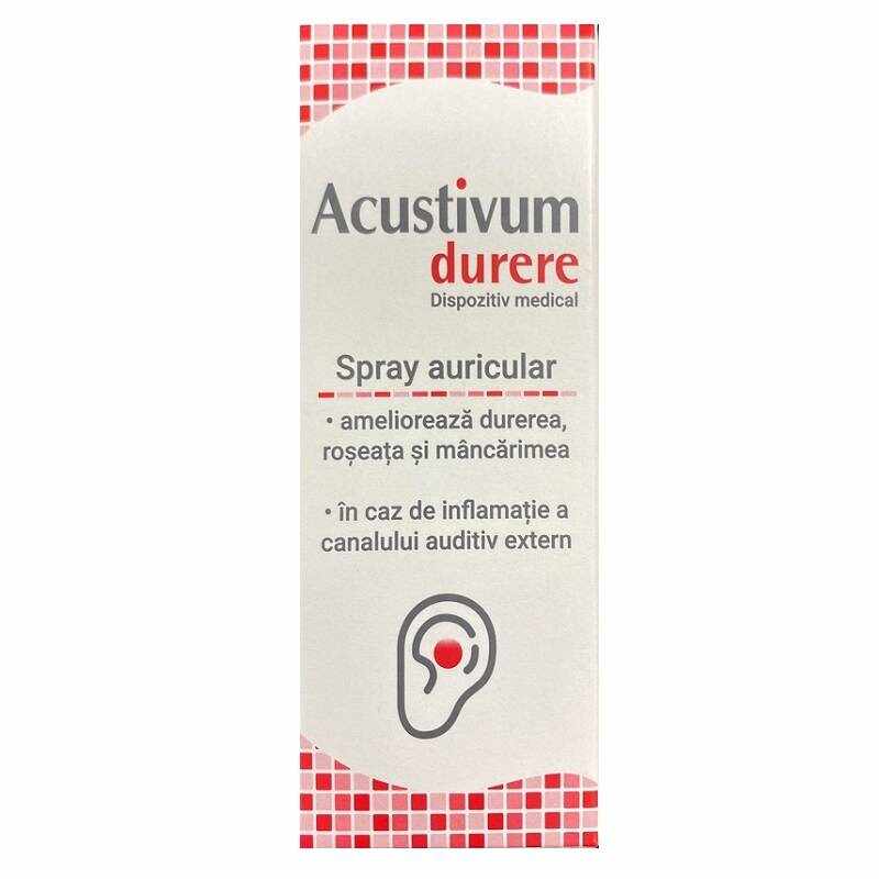 Spray auricular Acustivum durere, 20ml - Zdrovit