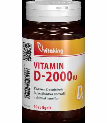 Vitamina D, 2000ui, 90cps - Vitaking