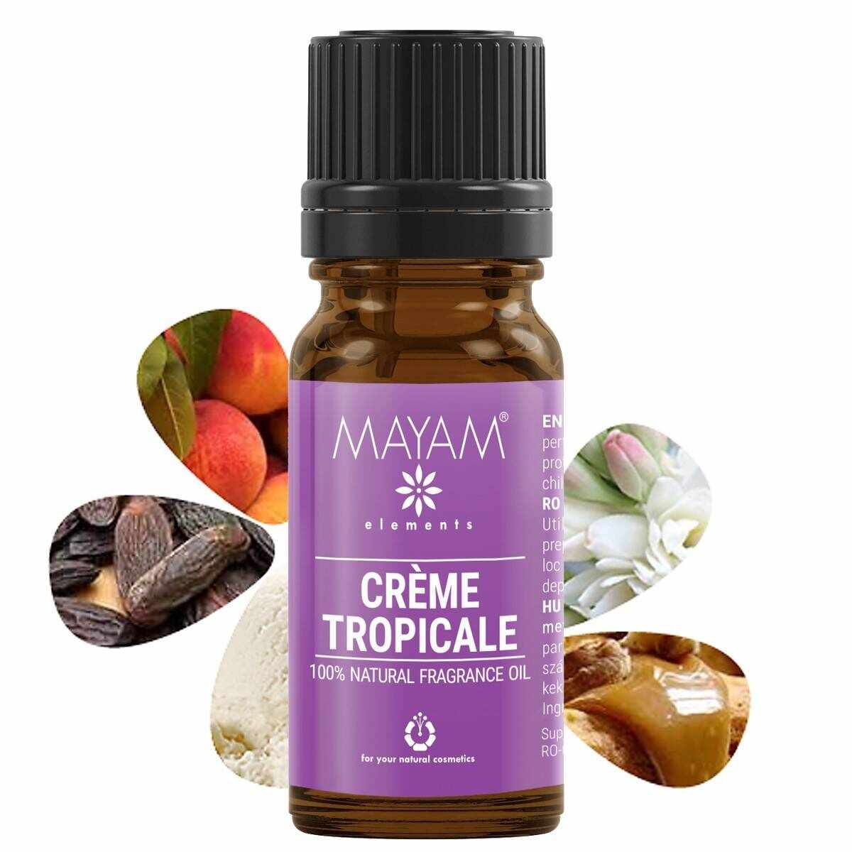 Parfumant natural Creme Tropicale, 10ml - Mayam