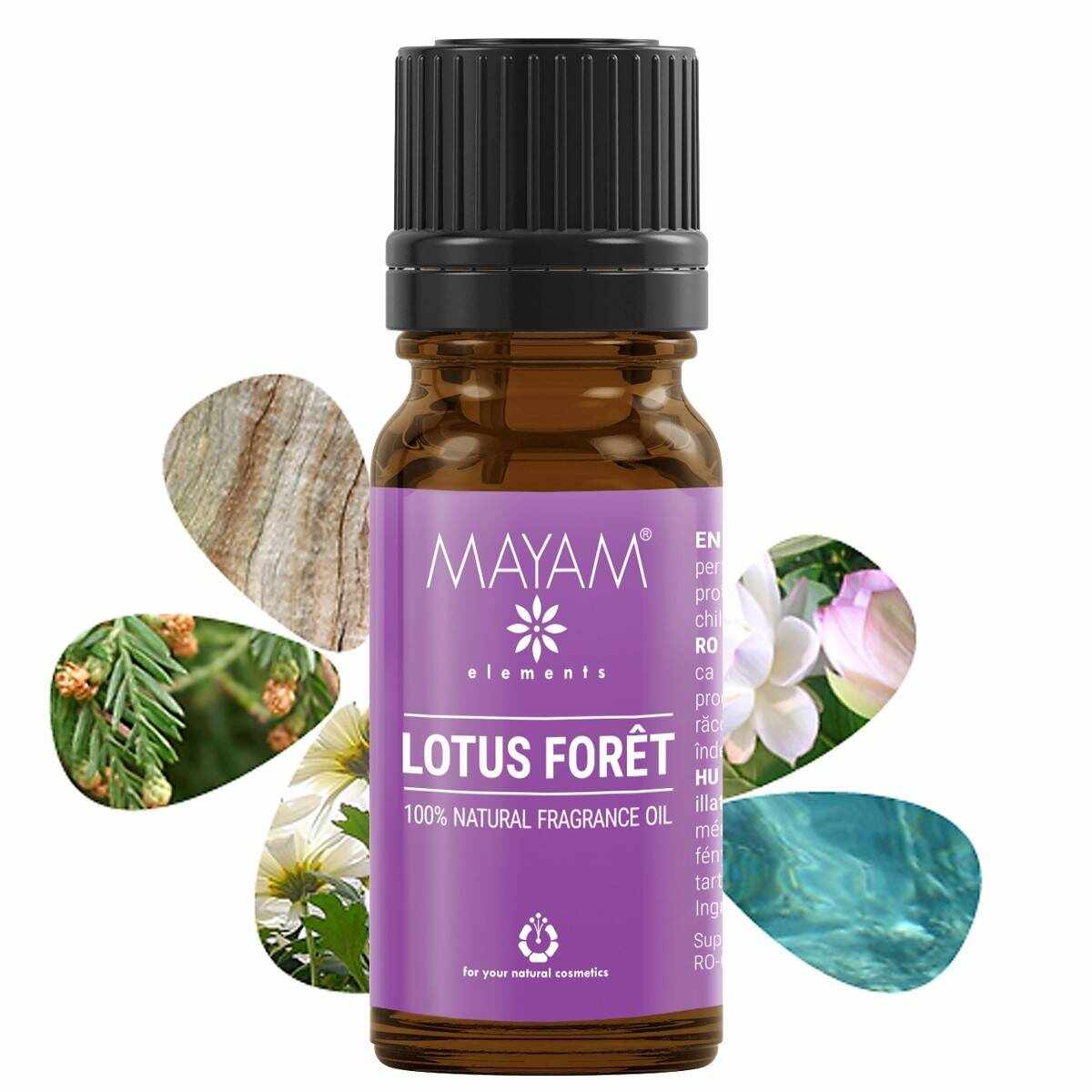 Parfumant natural Lotus Foret, 10ml - Mayam