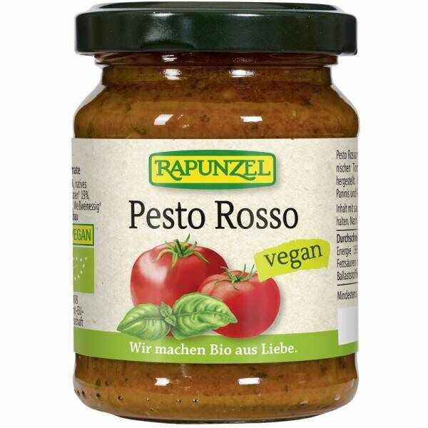Pesto Rosso vegan, eco-bio, 125g - Rapunzel
