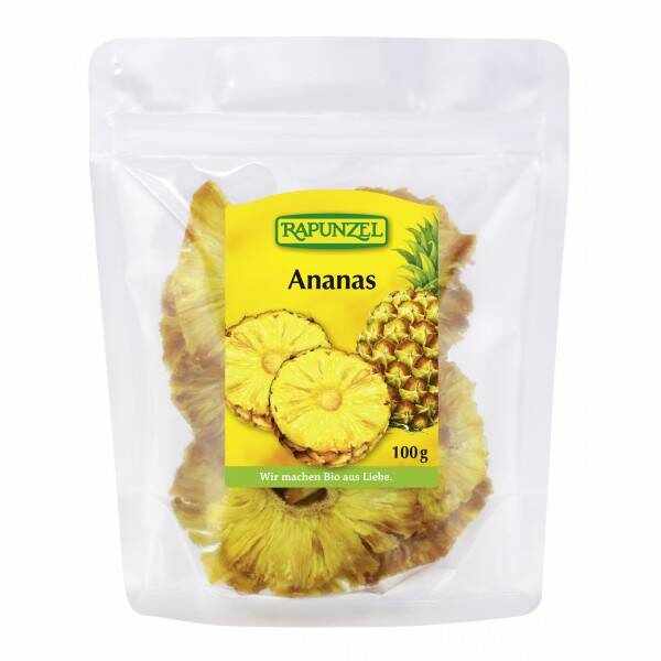 Ananas rondele, eco-bio, 100g - Rapunzel