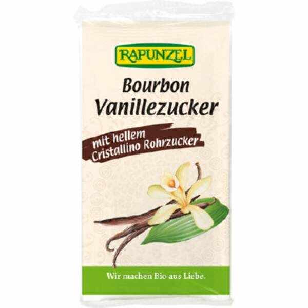 Bourbon Zahar cu vanilie alb, eco-bio, 32g - Rapunzel
