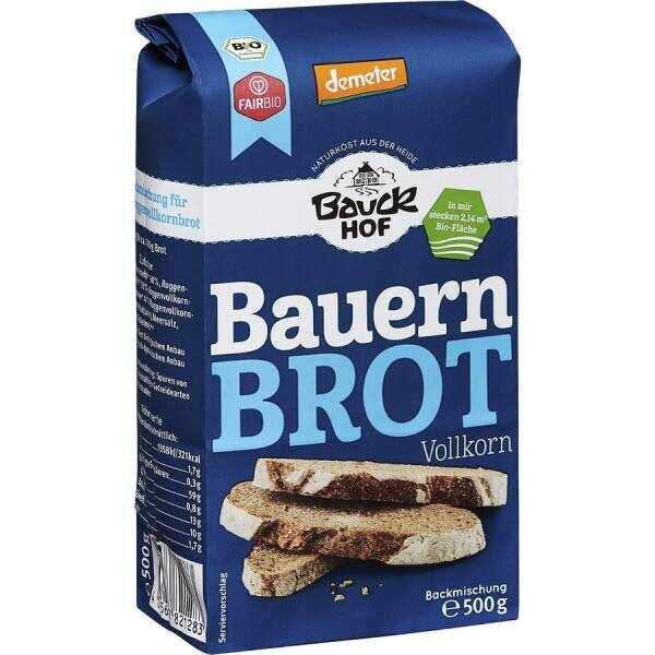 Mix pentru paine taraneasca integrala, eco-bio, 500g - Bauck Hof