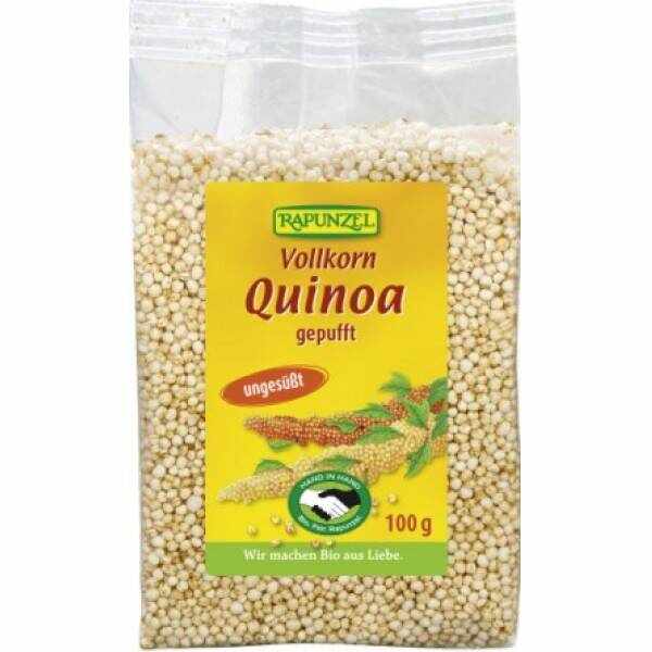 Quinoa integrala expandata, eco-bio, 100g - Rapunzel