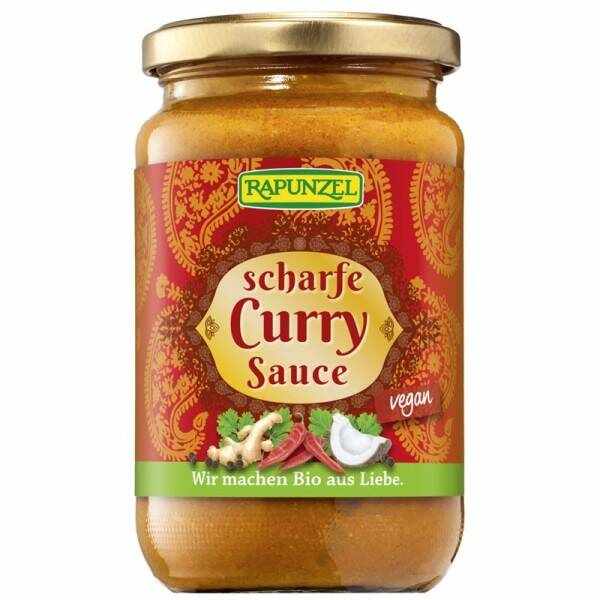 Sos curry iute vegan, eco-bio, 340g - Rapunzel