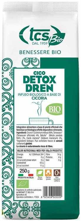 Cico Detox Dren Infuzie Pe Baza De Cicoare, Eco-bio, 250g - Salomoni
