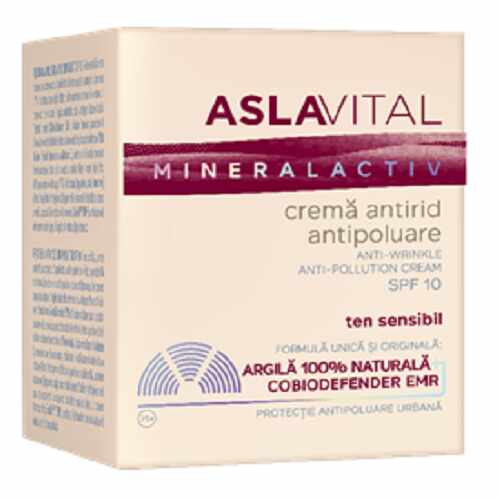 Crema antirid si antipoluare SPF10, 50ml - Aslavital