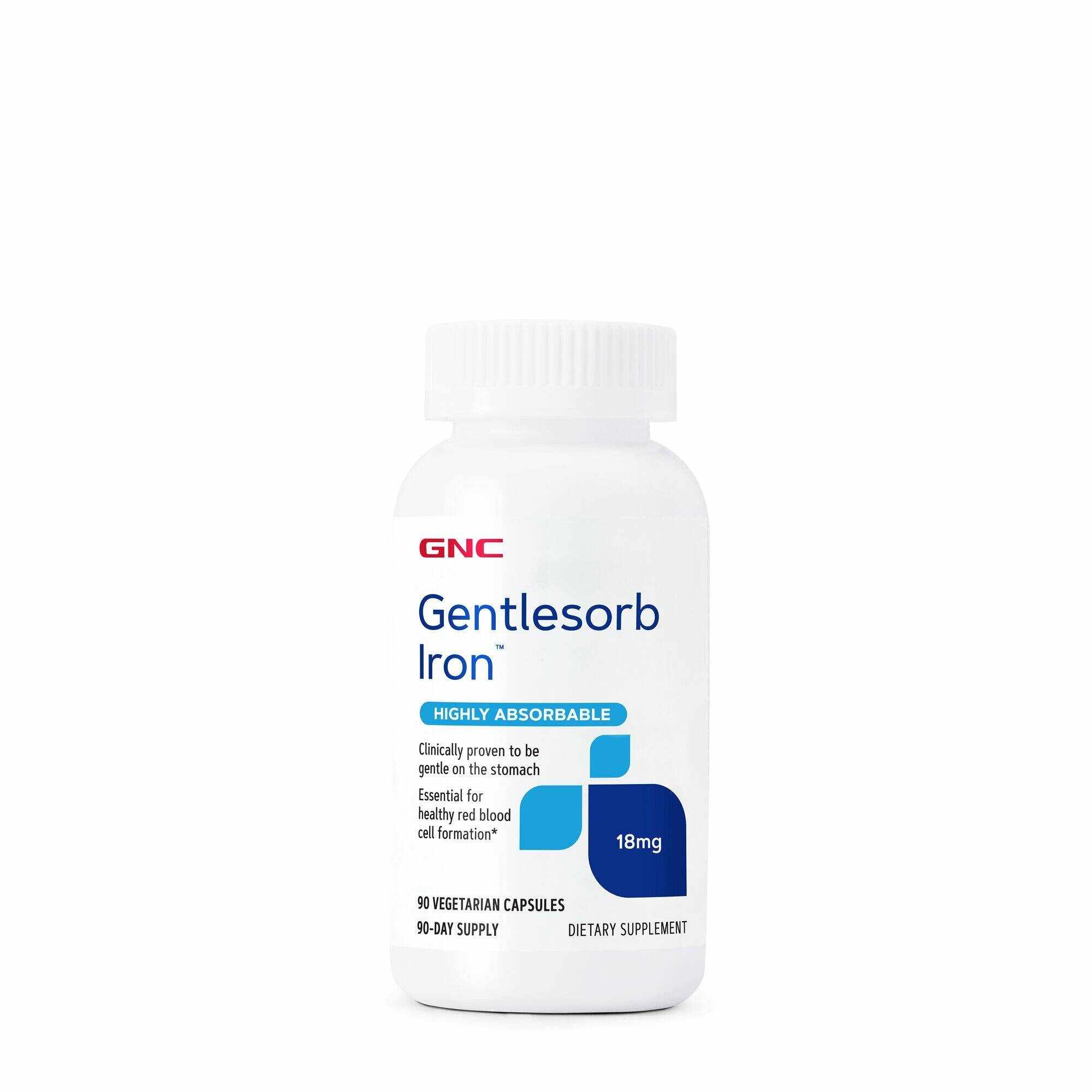 Gentlesorb Iron, 18mg 90cps - GNC