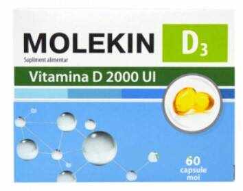 Molekin vitamina D3 2000 UI, 60cps - ZDROVIT
