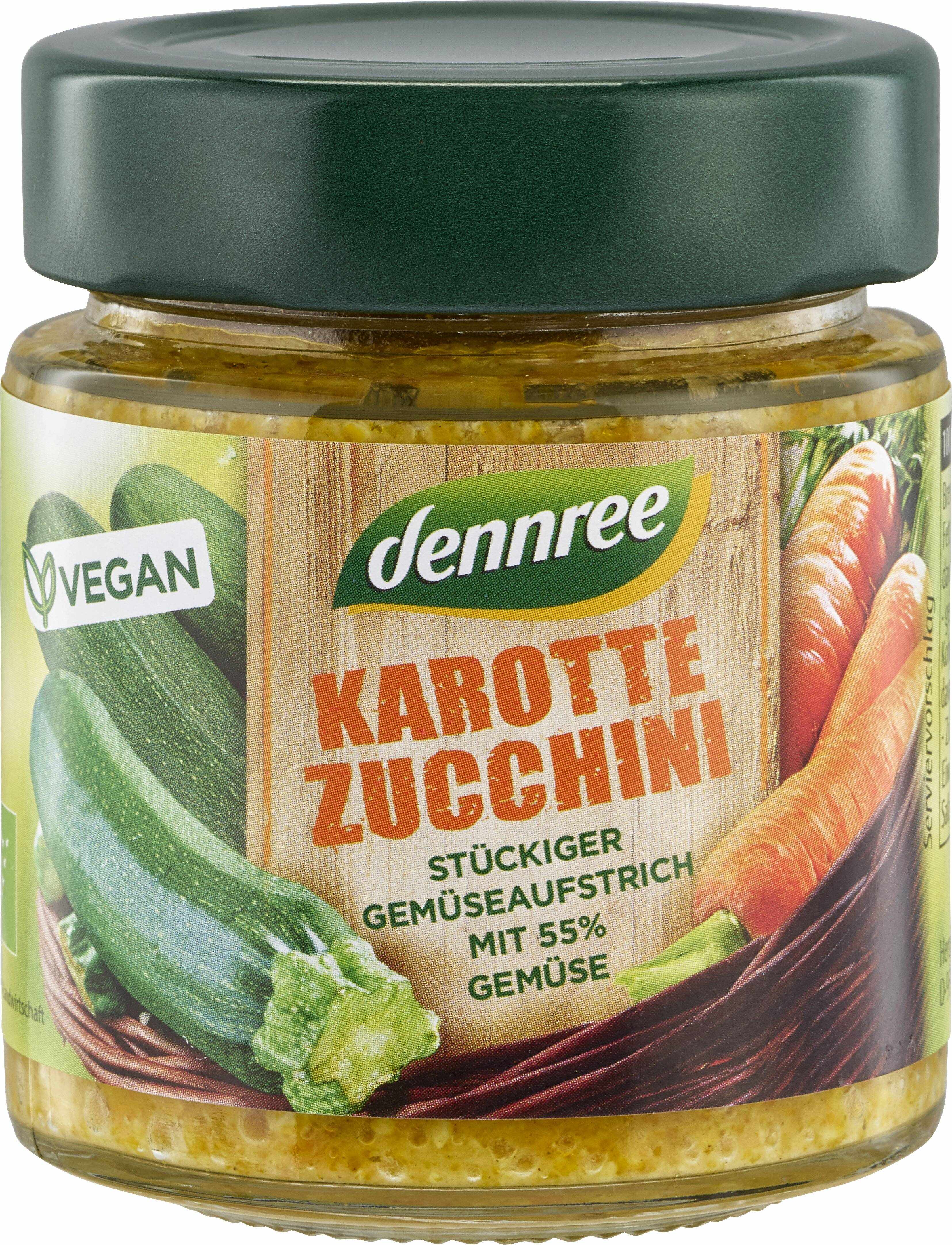 Pasta de legume cu morcovi si zucchini, eco-bio, 120g - Dennree