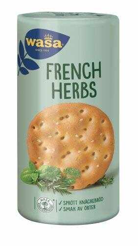 Round French Herbs, Paine rotunde cu Ierburi franceze, 250g - Wasa