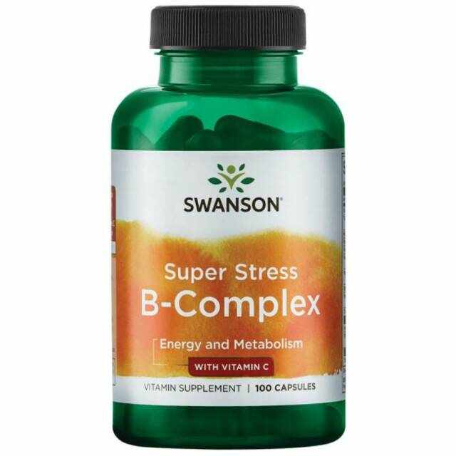 Super Stress Vitamin B-Complex, 100cps - Swanson