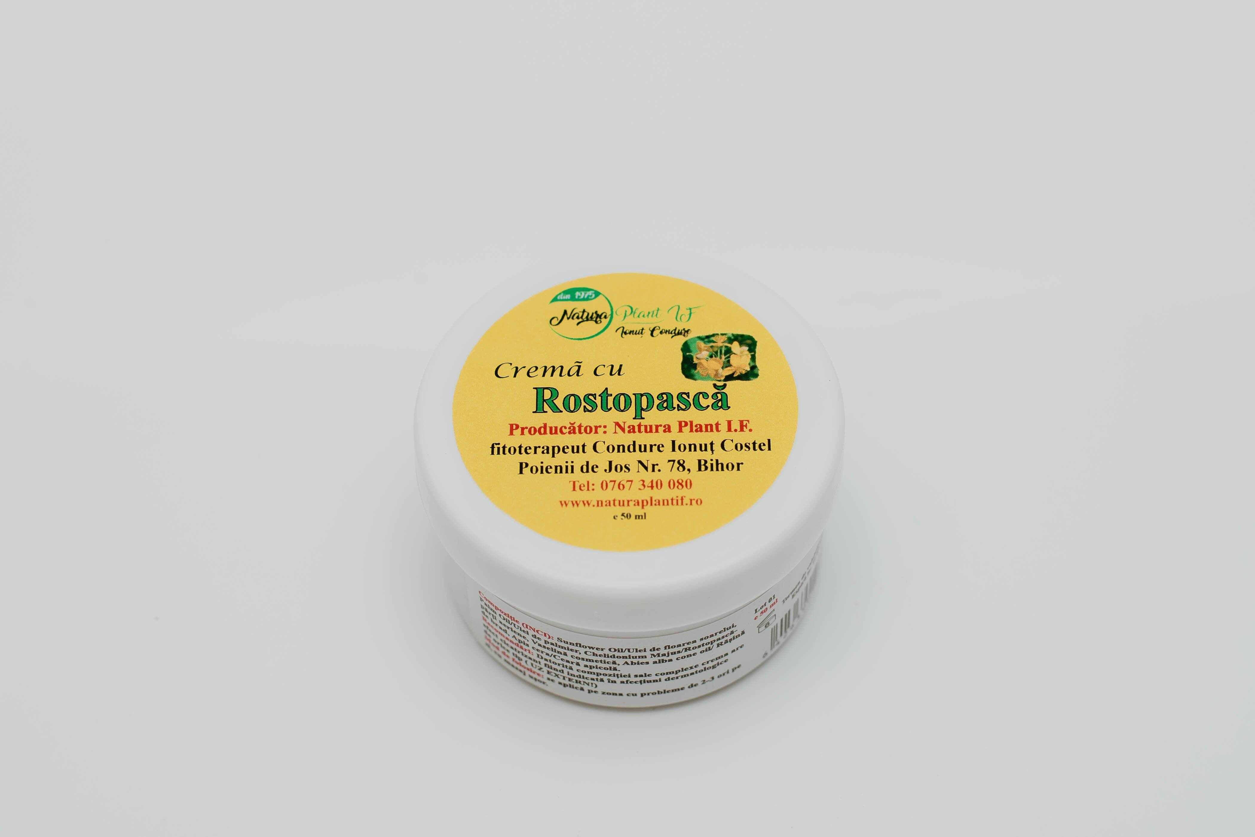 Crema cu Rostopasca, 50ml – Natura Plant Poieni