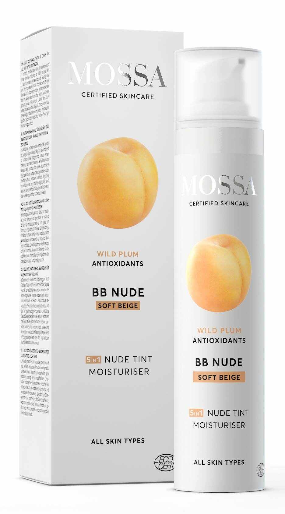 Hidratant soft beige, Bb Cream Nude, 50ml - Mossa