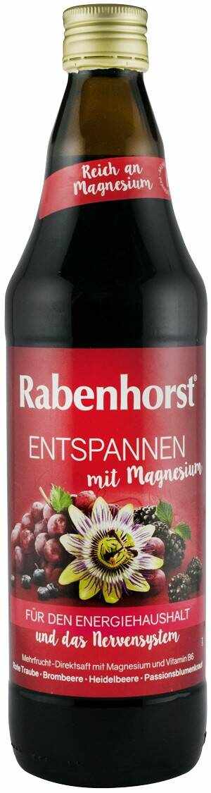 Suc de fructe relaxare cu magneziu, 750ml - Rabenhorst