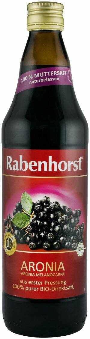 Suc pur de aronia, eco-bio, 750ml - Rabenhorst