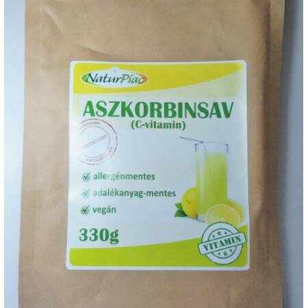 Aszkorbinsav acid ascorbic pulbere de vitamina C, 330g - Naturpiac