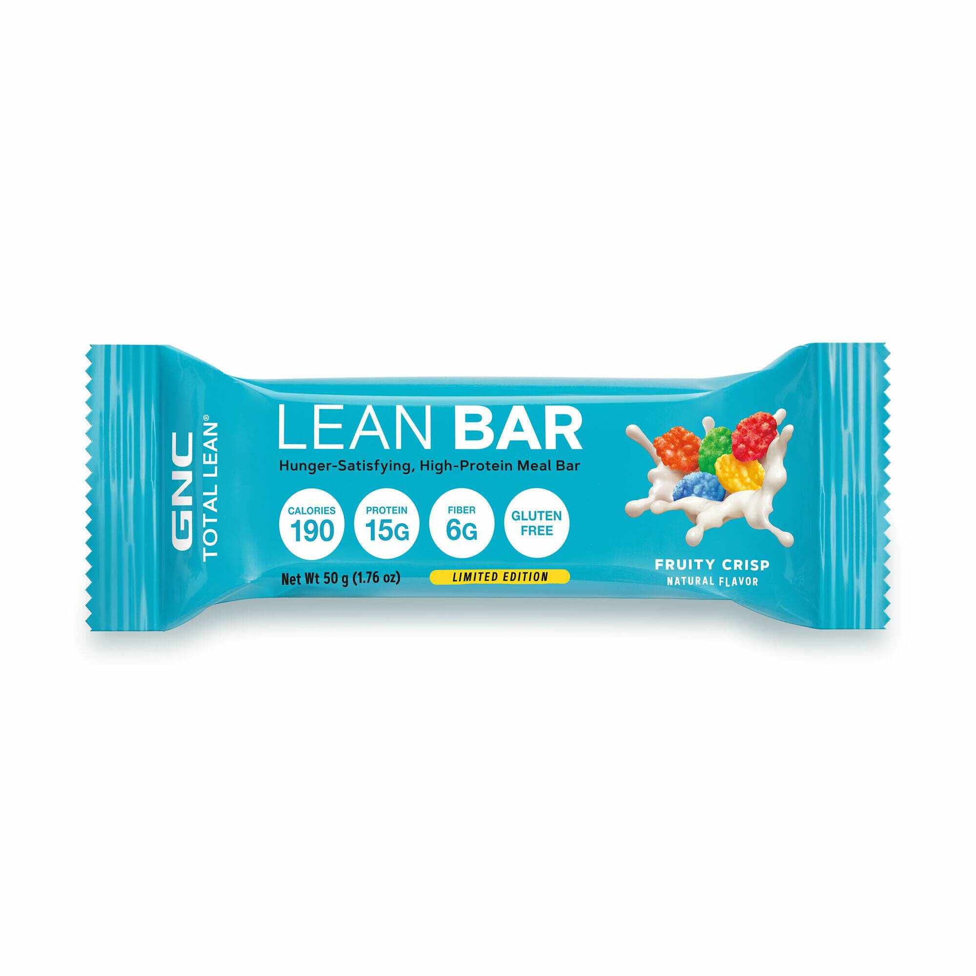 Total lean lean bar, baton proteic, cu aroma de cereale cu fructe, 50g - Gnc