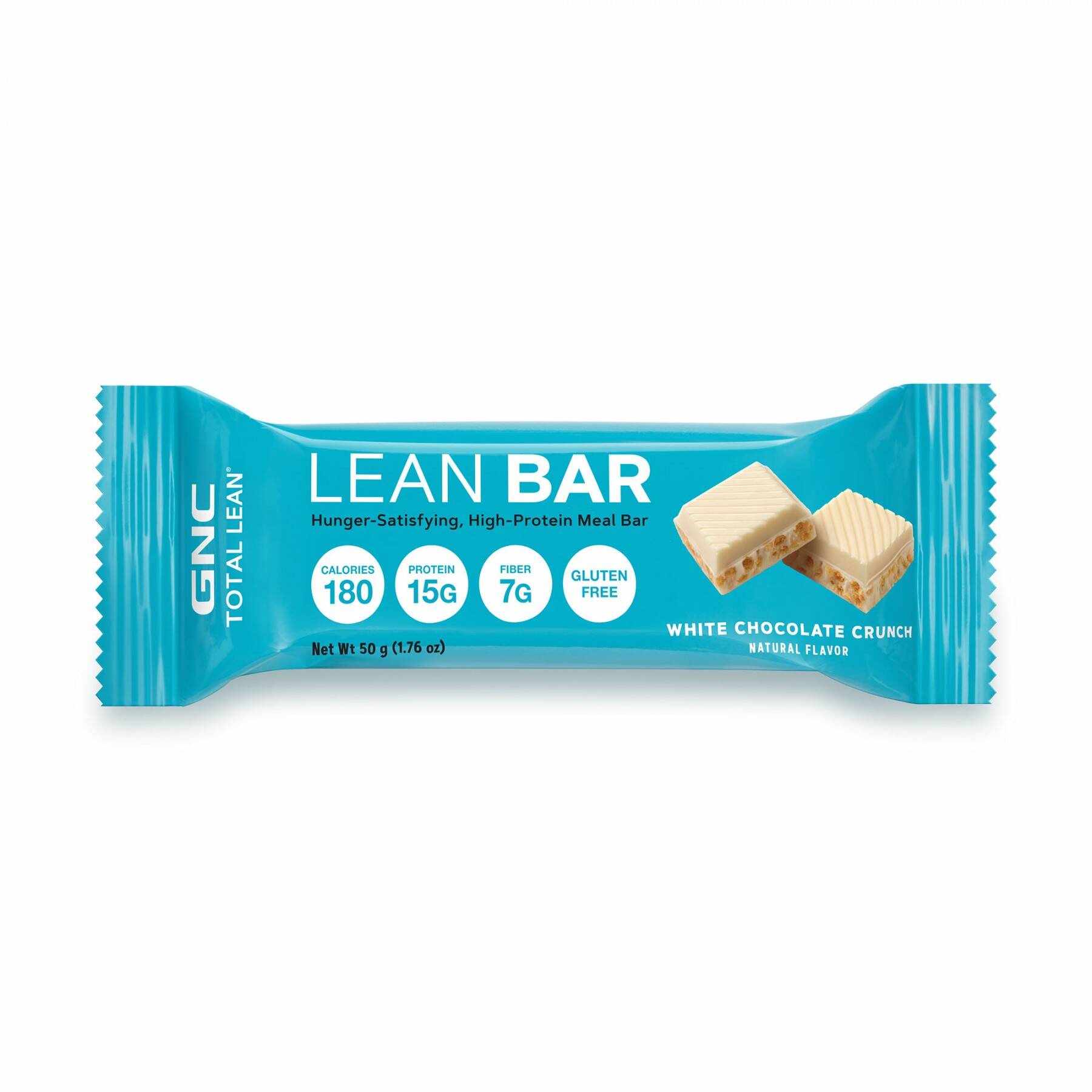 Total lean lean bar, baton proteic, cu aroma de ciocolata alba crocanta, 48g - Gnc