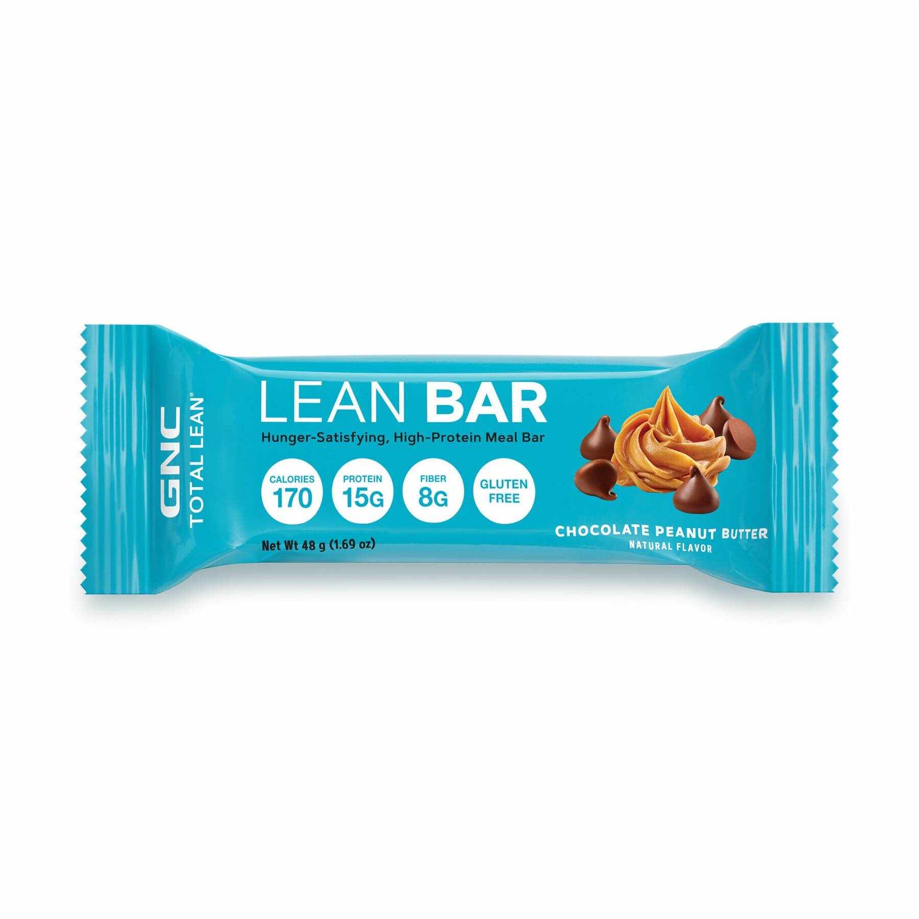 Total Lean Lean Bar, Baton Proteic, Cu Aroma De Ciocolata Si Unt De Arahide, 48g - Gnc
