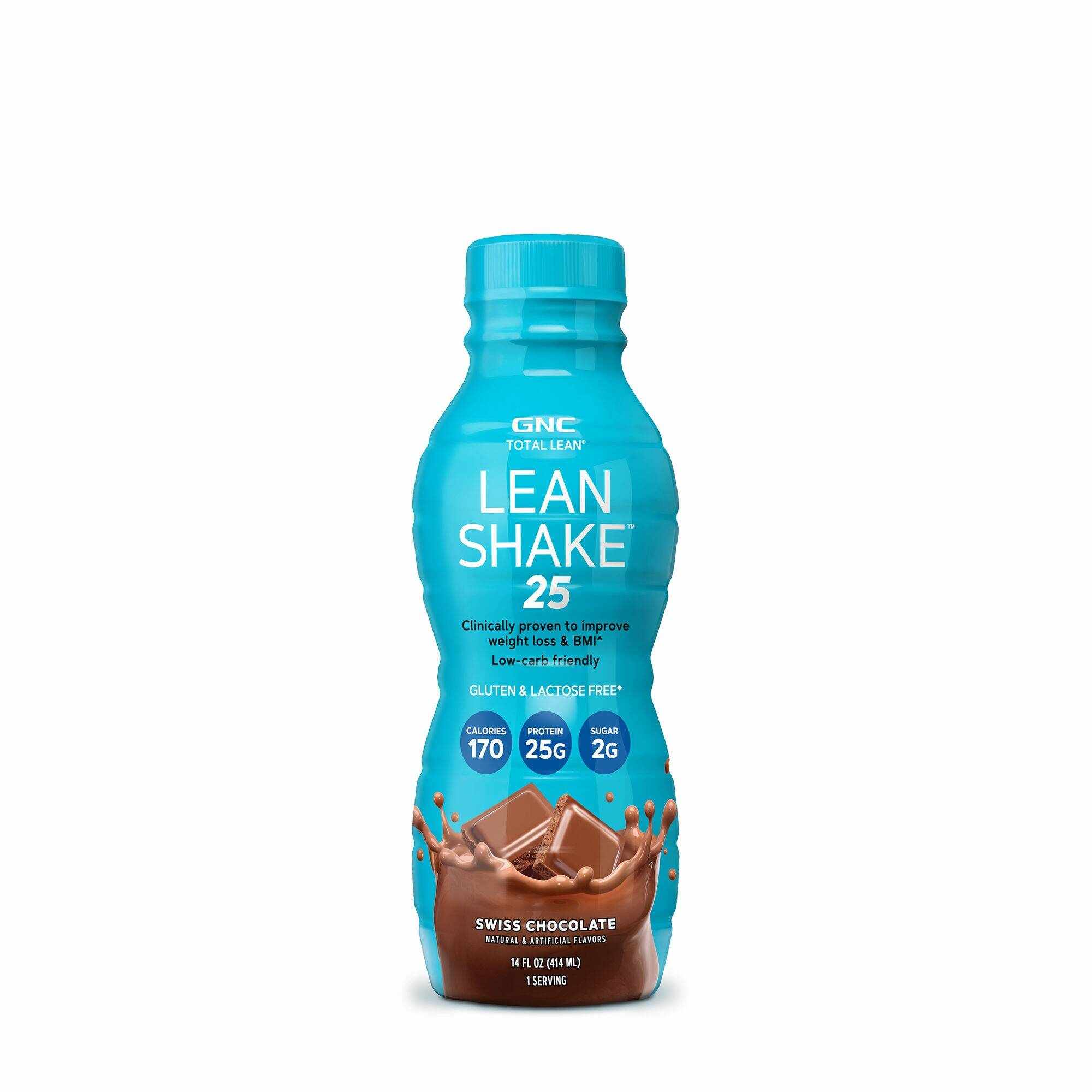 Total Lean Lean Shake 25, Shake Proteic Cu Aroma De Ciocolata Elvetiana, 414ml - Gnc
