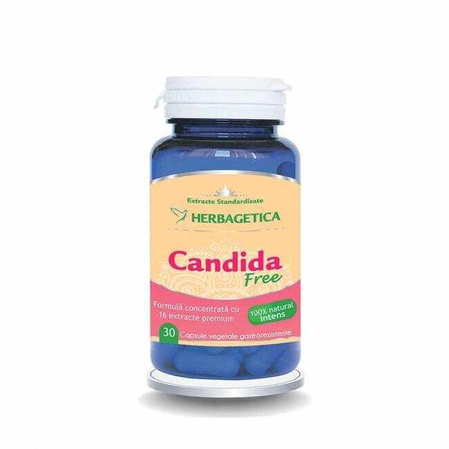 Candida free - Herbagetica 120 capsule