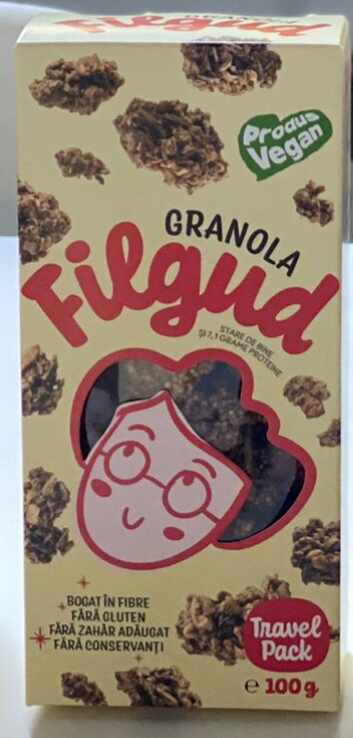 Granola fara gluten, travel pack, 100g - Filgud
