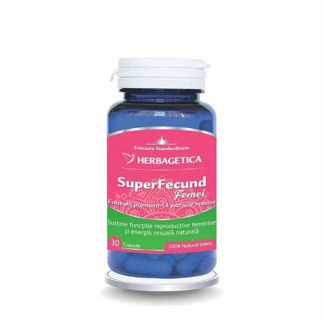 Superfecund, femei - Herbagetica 120 capsule