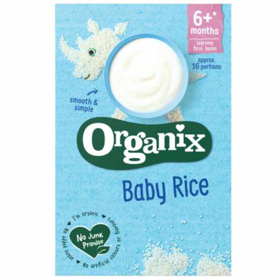 Cereale din orez integral cu vitamina B1, +6 luni, eco-bio, 100g - Organix